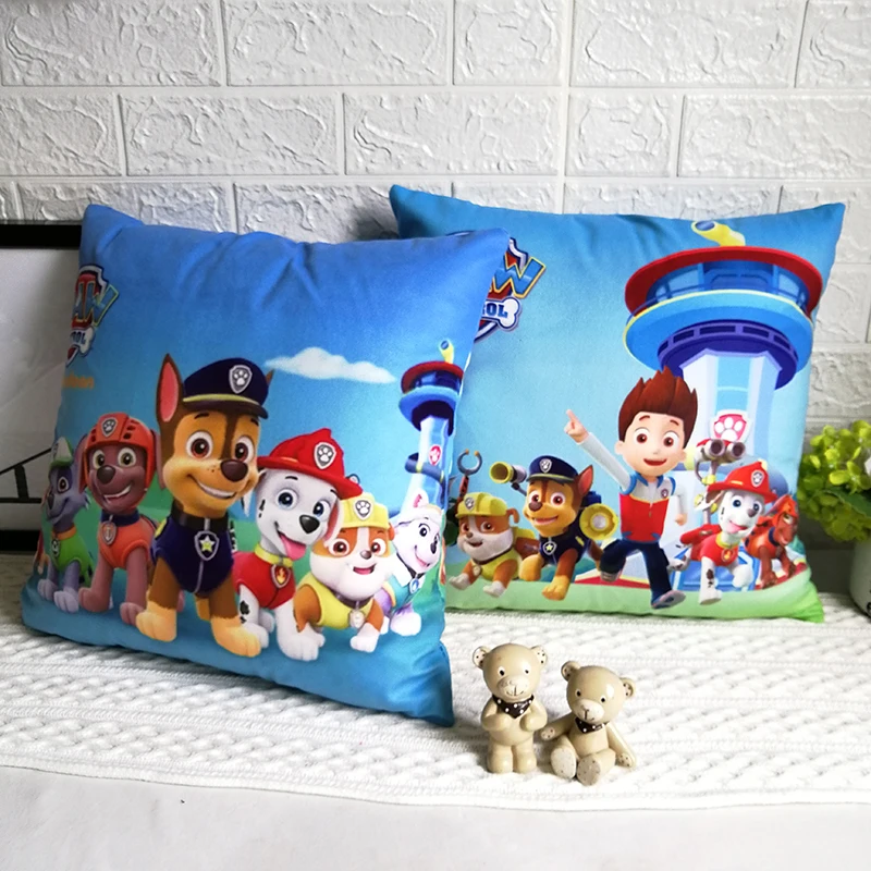  Paw Patrol Cushion Cover Cute cartoon pattern pillow cushion car pillow child bedroom nap pillowcas - 4000283735374