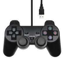 Mando con cable USB para PC, mando negro para WinXP/Win7/8/10