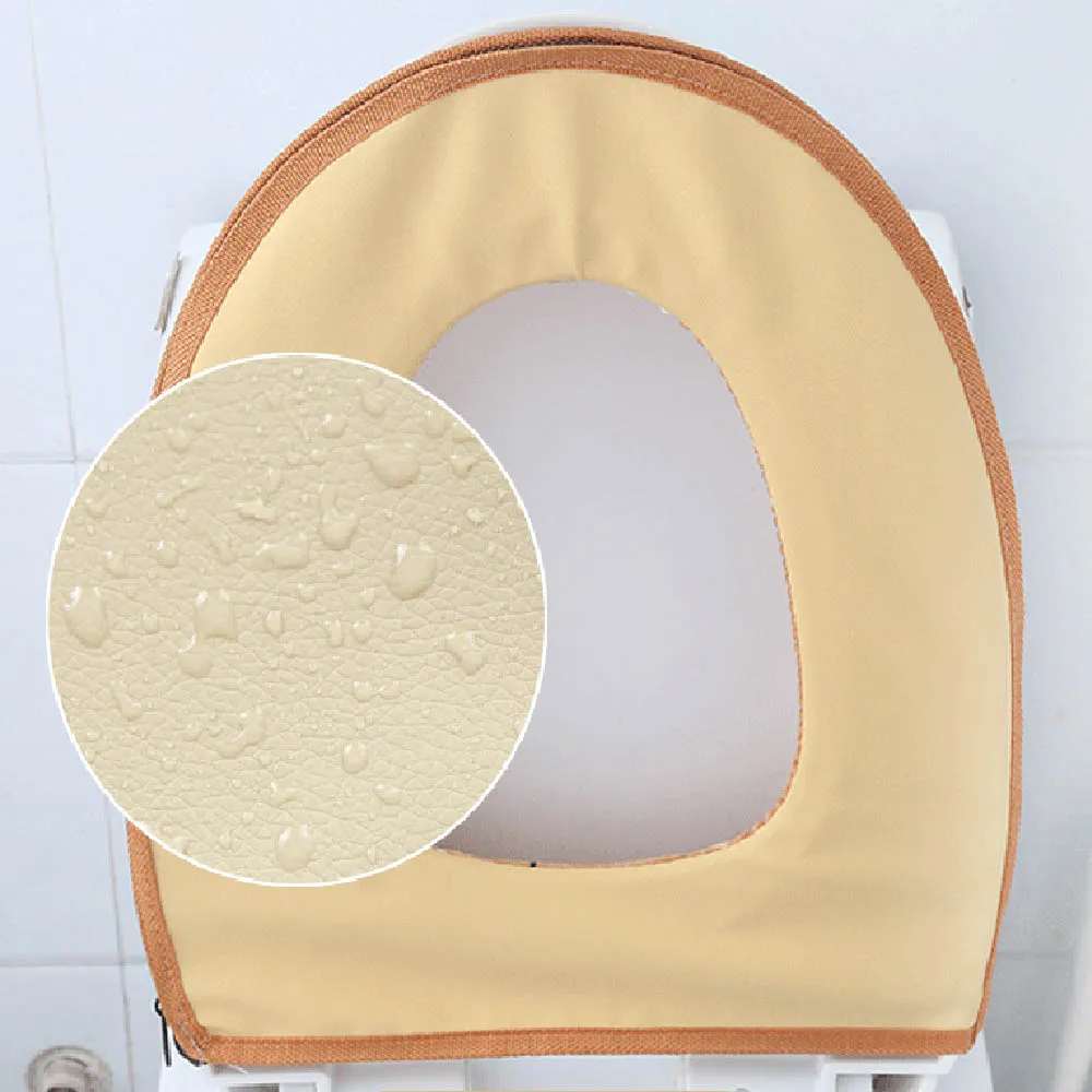 Universal Soft Washable Toilet Seat Mat Set for Home Closestool Mat Seat Case Warmer Toilet Lid Cover Accessories 5 color