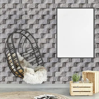 

45X100CM 3D Brick Stone Self adhesive Wallpaper for Bathroom Kitchen Waterproof Backsplash Tiles Wall Papers Home decor
