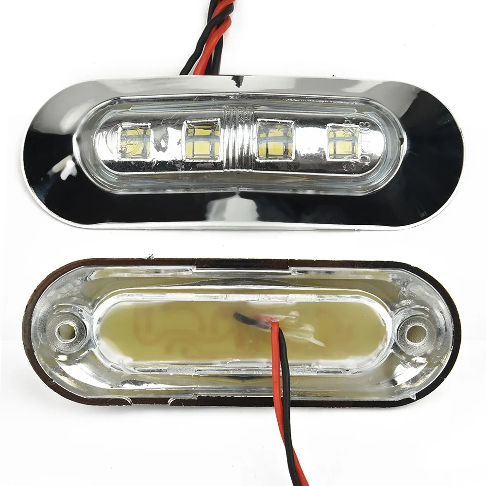 Light LED Lights Marine 12V-24V 4x Accessories Courtesy Lights Stair Walkway Waterproof 1.5W Durable Practical new durable practical button push practical daytime running lights fog light symbol 39mm accessories amber lightbar