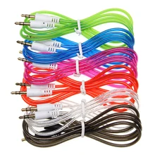 Audio Cable 1m 3 5mm Jack Aux Headphone Cord Male to Male Speaker Wire Line For Car Phone MP3 4 PC Tablet