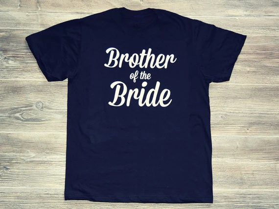 Футболка &quotBrother of the Bride&quot Новое поступление летняя модная футболка футболки с