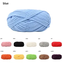 Домашняя разноцветная пряжа для вязания крючком из хлопчатобумажной шерсти ручная тканая корзина толстое трикотажное одеяло из пряжи Лидер продаж