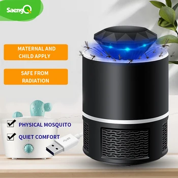 

saengQ USB Mosquito Killer Lamp Home Physical Fly Bug Insect Repellent Zapper Trap Mute Radiationless Flies killing UV Lights