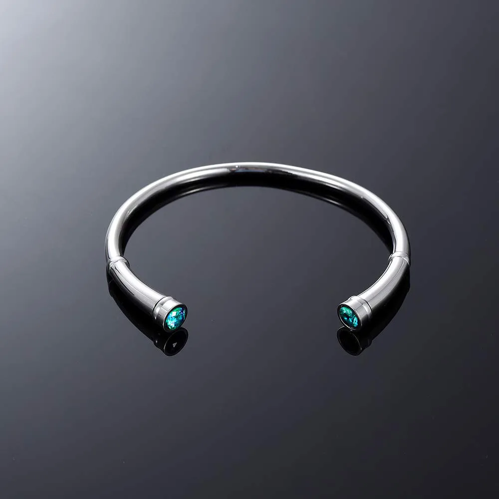 12 Colors Birthstone Charms Cremation Urn Bracelet Stainless Steel Expandable Cuff Pet Memorial Urn Jewelry for Ashes for Women