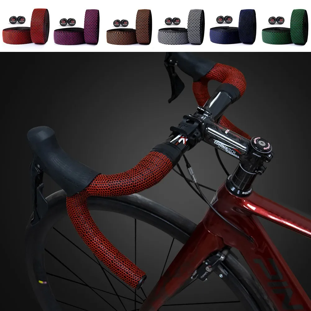 1 пара Дорожный велосипед ремни для руля из искусственной кожи дышащая