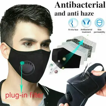 

Cotton Face Mask PM2.5 Anti-dust Mask Activated Carbon Mask With Filter-Washable Reusable
