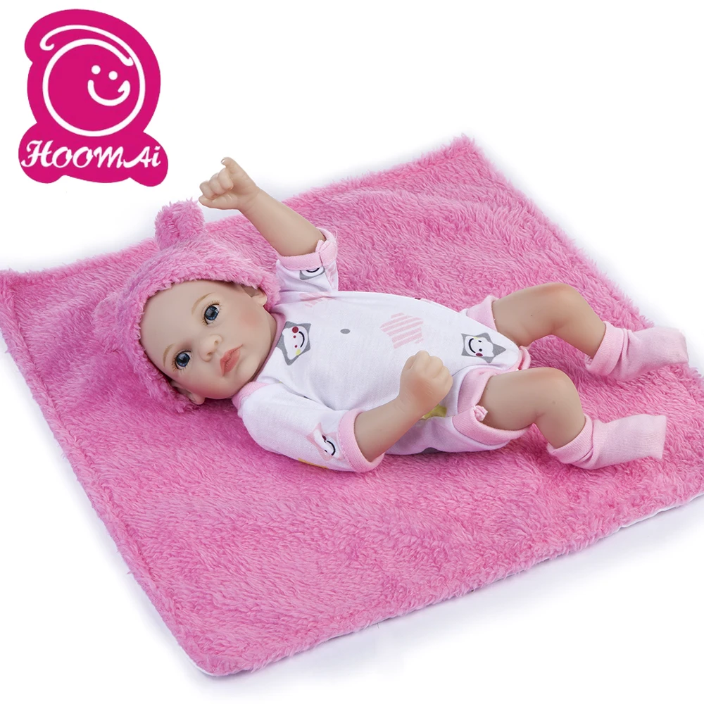 25 см силиконовые куклы Reborn для всего тела реалистичные с открытыми глазами Bebe