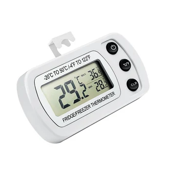 

HOT Fashion Freezer Thermometer with Hook Waterproof LCD Digital Display Refrigerator Thermometers Function For Home Fridge TI99