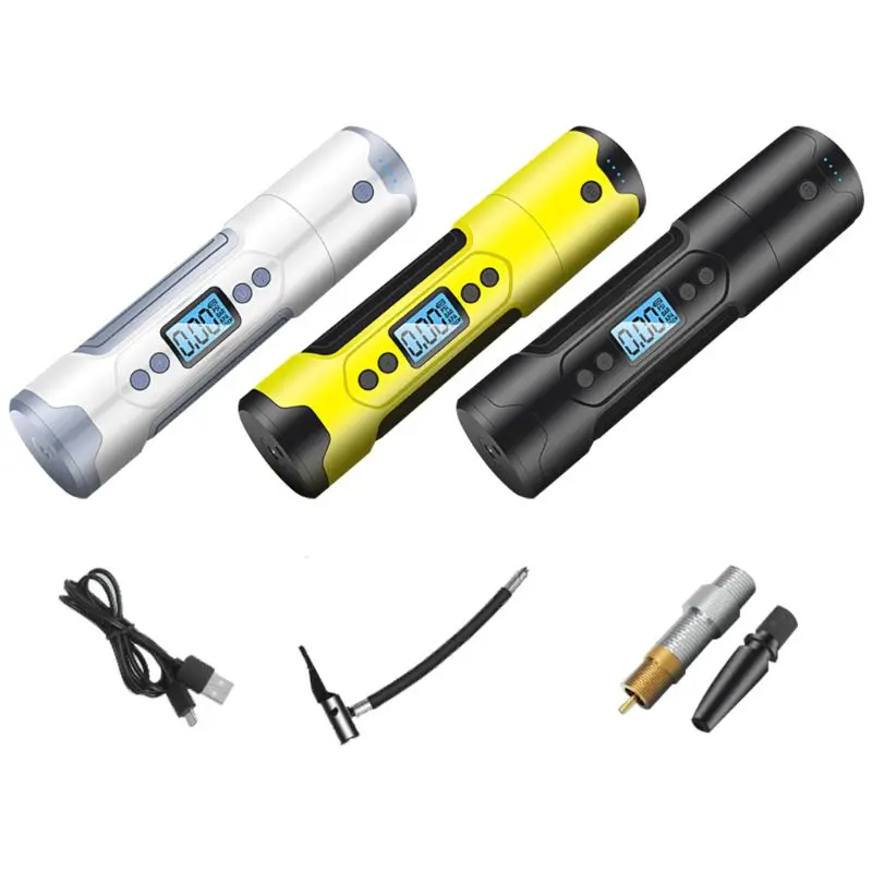 

Multifunction 3000mAh Wireless Portable Air Compressor 150 PSI Tire Inflator USB Charging Bike Cycling Motorcycle With LED