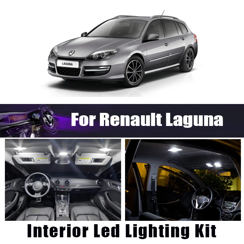Для Renault Laguna 2 II Mk2 3 III Mk3 купе Canbus автомобиля светодиодный Интерьер Карта Купол