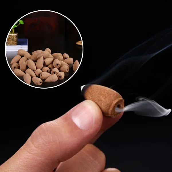 

Bullet Head 2.9*2*2cm Household Teahouse Smoke Backflow Incense Ceramic Burner Air Fresh Regulating Emotion