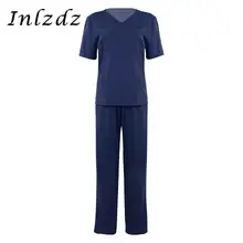 Унисекс скрабы медицинская Униформа костюм для косплея Униформа Костюмы топ с длинными штанами медицинская форма медсестры