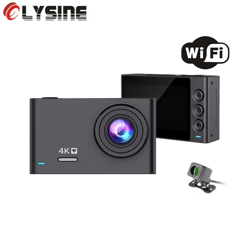 Novatek NTK96670 Sony IMX335 видеорегистратор 4K Встроенный GPS WiFi Магнитный Держатель Новый