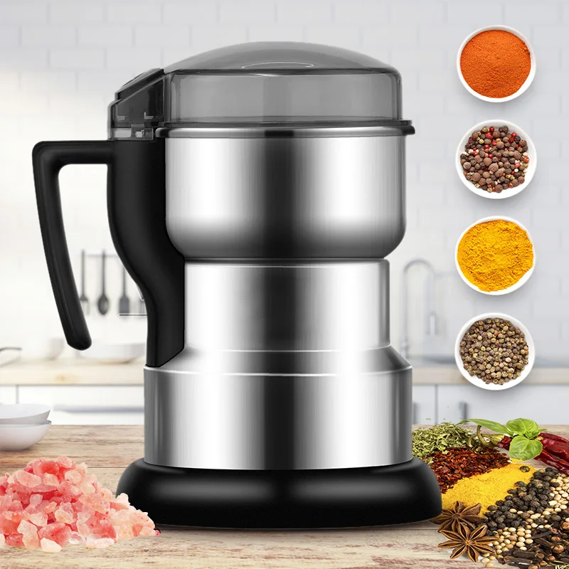 Molinillo de café eléctrico multifuncional para el hogar, máquina trituradora de granos, granos, nueces, cereales, cocina, UE