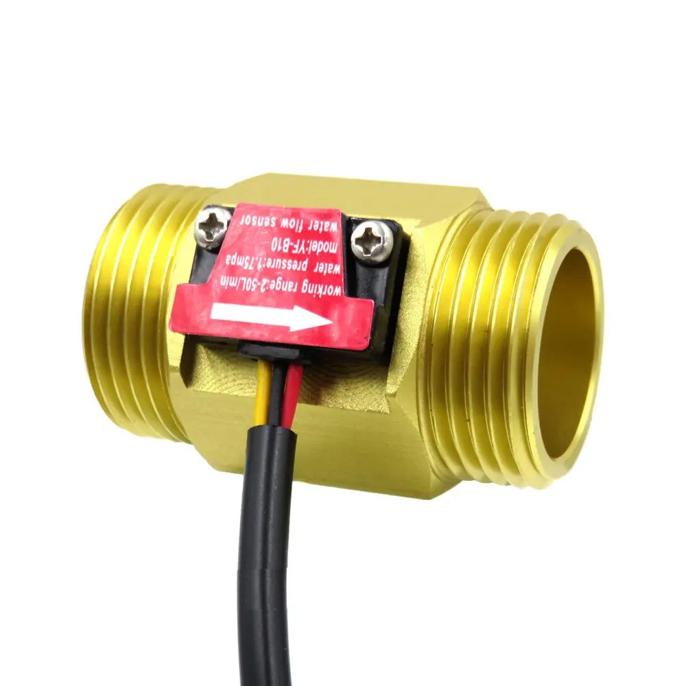 YF-B10 Schalter für den Wasserdurchfluss-Hallsensor Schalter für den Hall-Durchflussmesser mit G1In-Außengewinde Turbinenzählerzähler Wasserdurchflusssensor DC24V 2~50L/MIN YF-B10 Schalter für den Wasserdurchfluss-Hallsensor Schalter für den Hall-Durchflussmesser mit G1In-Außengewinde Turbinenzählerzähler Wasserdurchflusssensor DC24V 2~50L/MIN