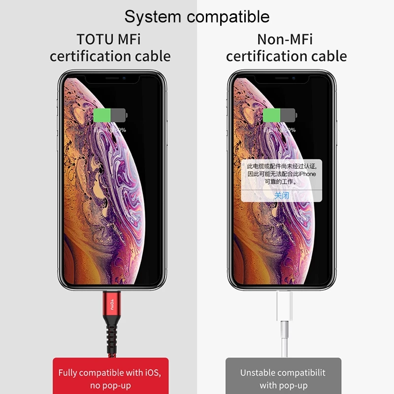 TOTUDESIGN BPDA-03 Аврора серии USB-C/тип-c до 8 Pin PD Быстрая зарядка MFI Сертифицированный плетеный кабель для передачи данных, длина: 1 м(черный