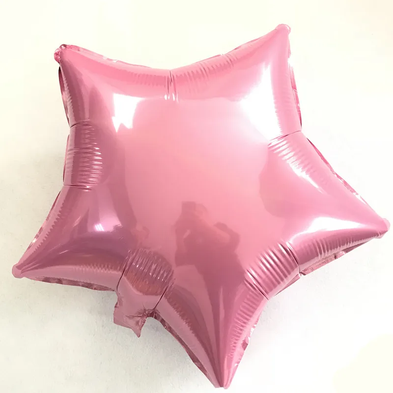 Pink 33 цвета в форме сердца, звезды, фольга, Гелиевый шар, розовое золото, макарон, воздушные шары для дня рождения, вечеринки, свадьбы, Декор, детская игрушка для душа - Цвет: Pink
