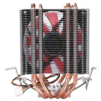 

Lanshuo 4 Heat Pipe 4 Wire With Light Single Fan Cpu Fan Radiator Cooler Heat Sink For Intel Lga 1155/1156/1366 Cooler Heat Sink