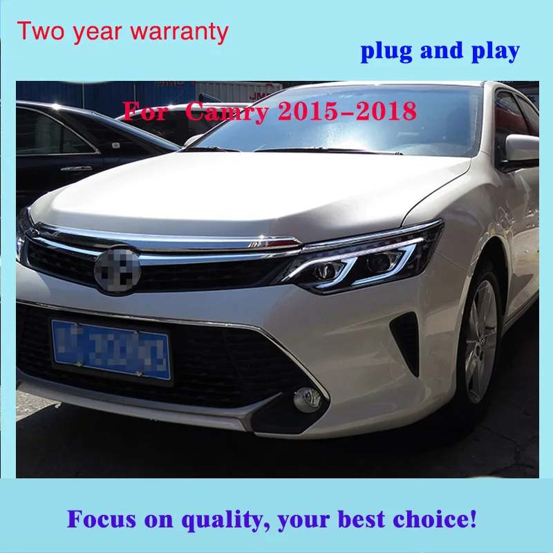 Автомобильный Стайлинг для Toyota- фара Camry светодиодная фара дальнего света Camry светодиодный DRL динамический сигнал поворота hid фары аксессуары