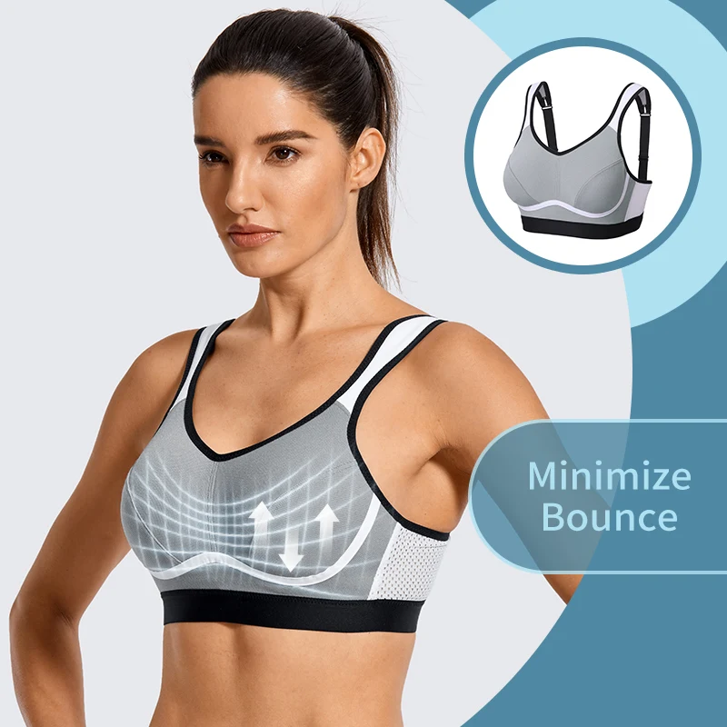 Sports Bra Woman Yoga Crop Tank Top Female High Impact Support Breathable  Workout Fitness Vests Gym Clothing Plus Size - AliExpress