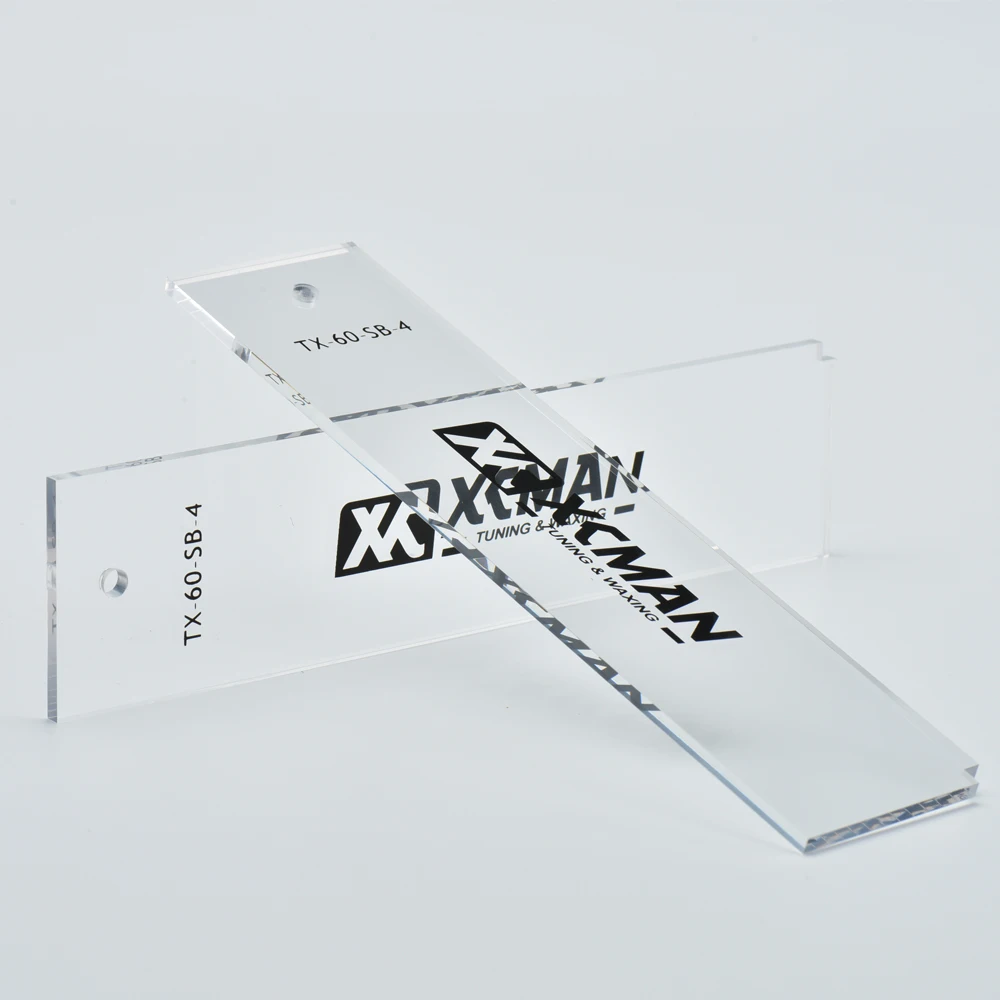 XCMAN Freeride Ski & Snowboard Base Wax Plastic Scraper 4mm Thick Corner Notch Edge Cleaning 2piece snowboard tuning kit ski snowboard tuning kit