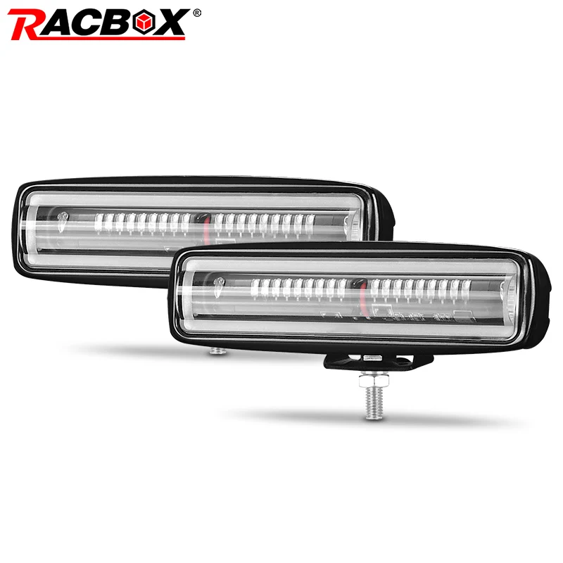 1/2pcs Black Forklift Safety Light 18W LED Security Indicator Light for