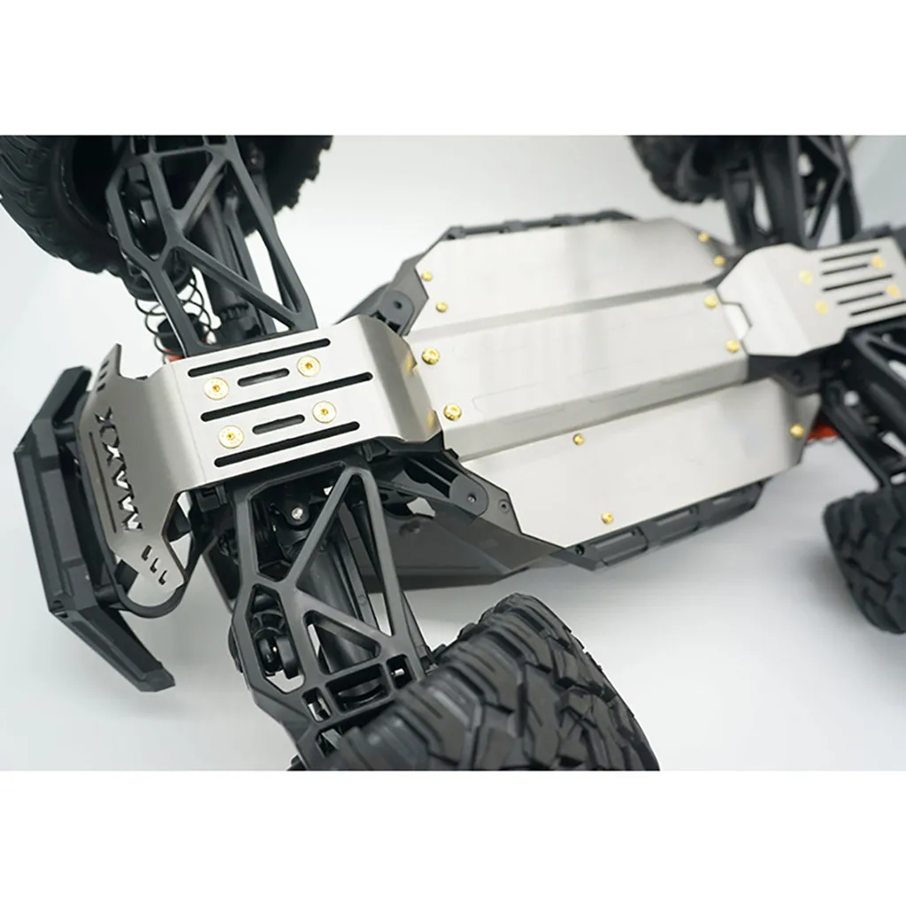 Защитная пластина шасси из нержавеющей стали для TRAXXAS MAXX 1/10 RC автомобилей