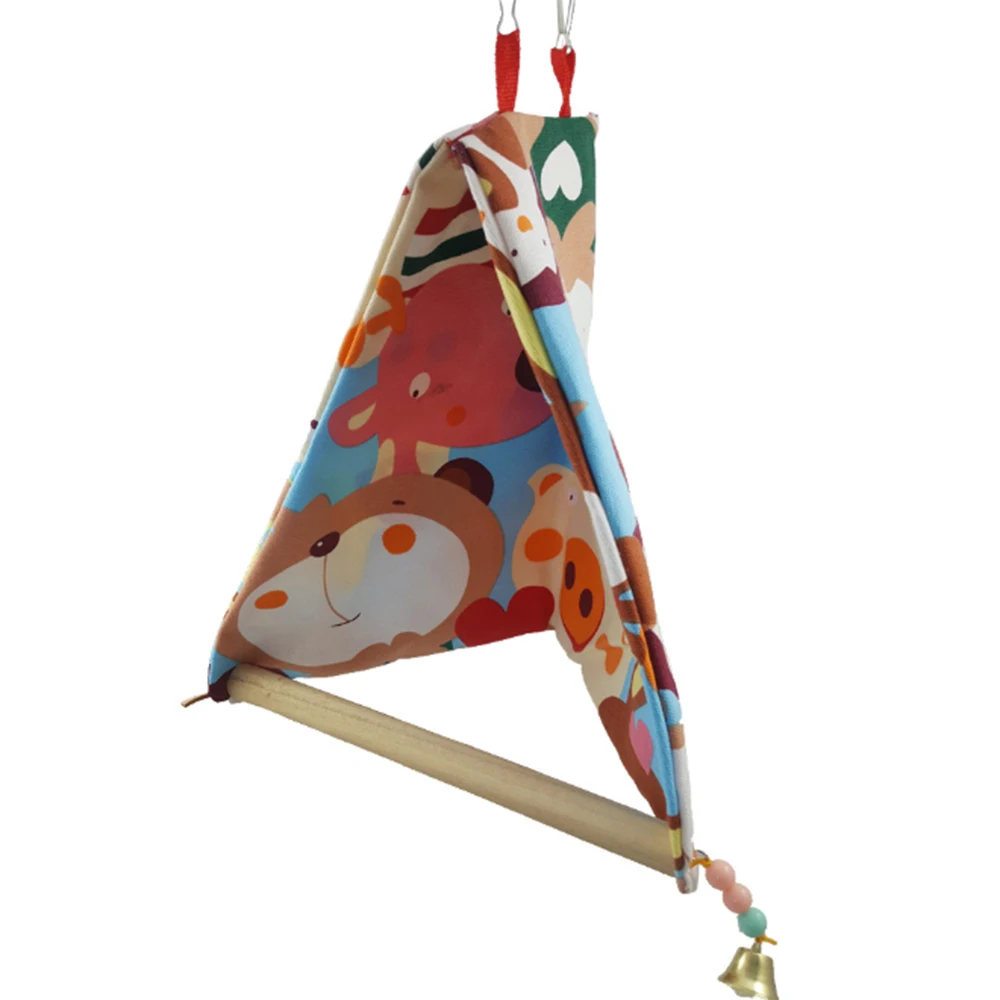Small Parrot Birdhouse Hammock Swing Canvas Nest Bird Toy Comfortable Breathable Portable Light Easy To Clean NEW