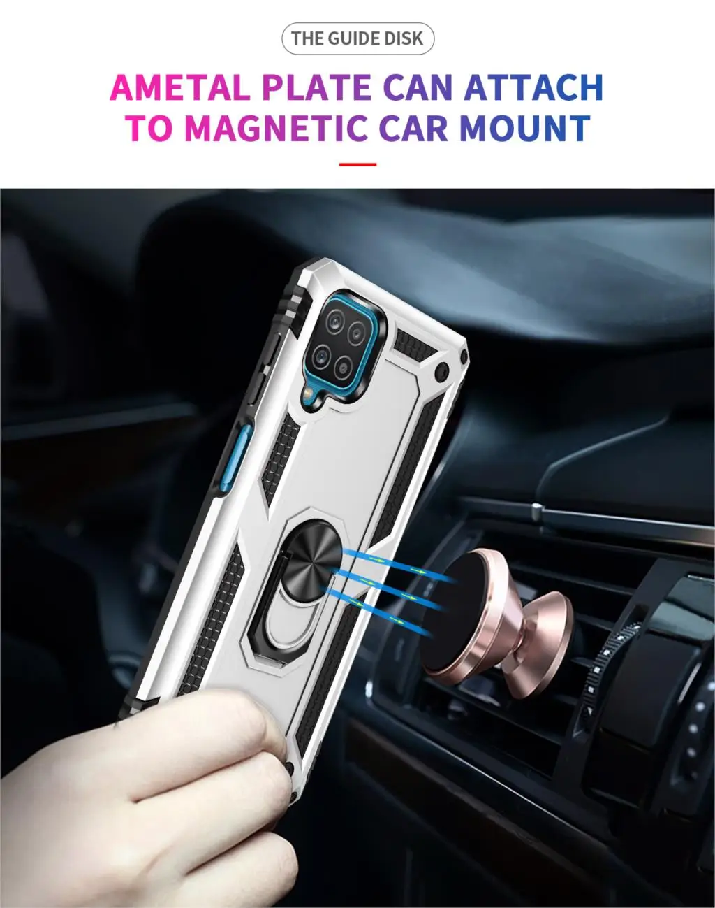 cute phone cases for samsung  armor shockproof Case For on Samsung galaxy A12 cover Case For Samsung A12 A 12 car holder ring Case M12 F12 cute samsung phone case