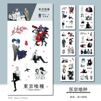 

6 Sheets/Set Anime Tokyo Ghoul Decorative Sticker DIY Diary Scrapbooking Label Stickers Gift Stationery