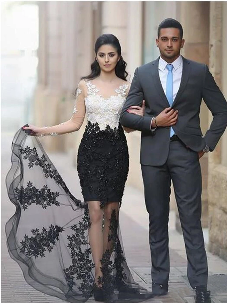 white-black-full-lace-mermaid-evening-dresses-beads-crystals-sheer-neck-illusion-long-sleeves-applique-formal-prom-dress-party-gowns