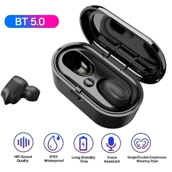 

TWS-Air2 Stereo Wire-Less BT5.0 Earbuds Headphones In-Ear Headsets with 400MAh Rechargeable Charg-Ing Box Supporting Wire-Less C