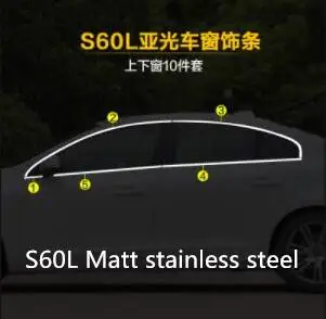 Для Volvo V40/S60/XC60/S60L модифицированные части 4S Специальная нержавеющая сталь украшения яркий бар - Цвет: 3
