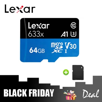 

Lexar Memory Card 633X Micro SD 32GB 64GB 128GB 256GB SDXC 95MB/s TF Card Flash Drive for Laptop