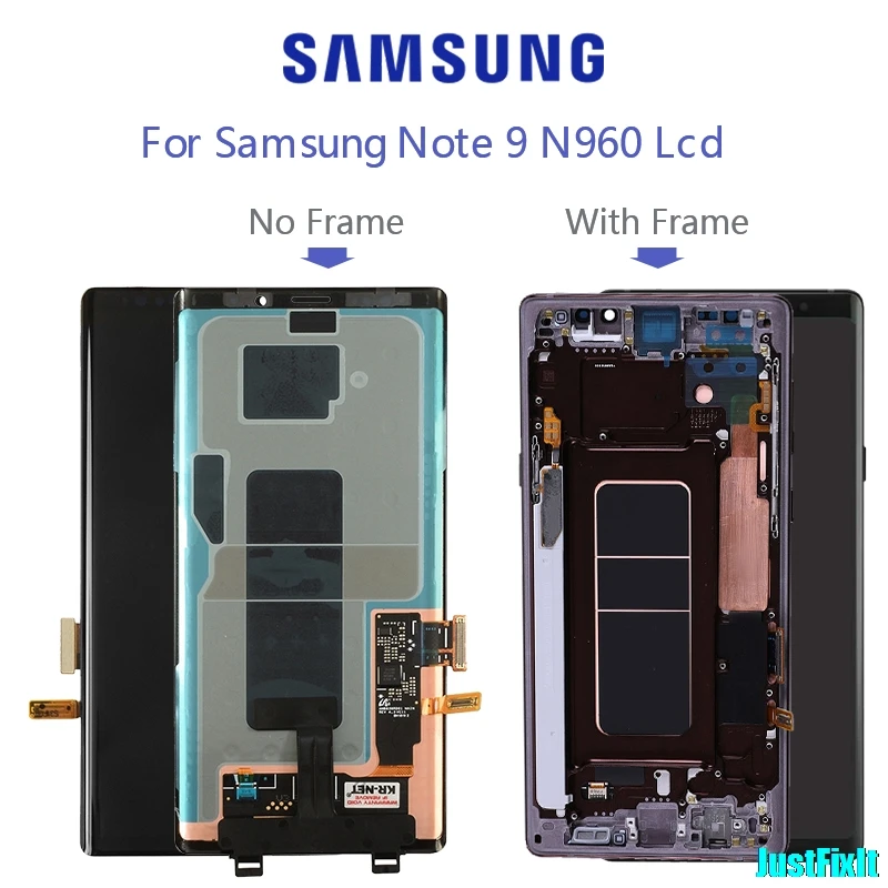100% Оригинальный ЖК дисплей для Samsung Galaxy Note 9 сенсорный экран дигитайзер в сборе N960