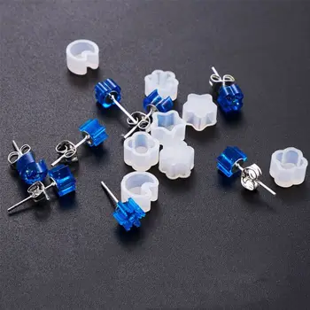 

Earrings Epoxy Mold Set DIY Stud Earring Jewelry Making Material Ear Hook Needles N58F