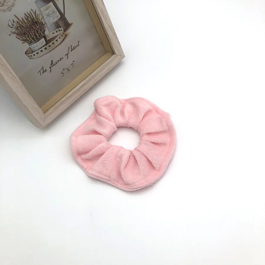 2021 Free shipping women's Strong absorbent towel bath 11cm Hair Scrunchies Hair Tie Hair Accessories lady's Ponytail Holder gold hair clips