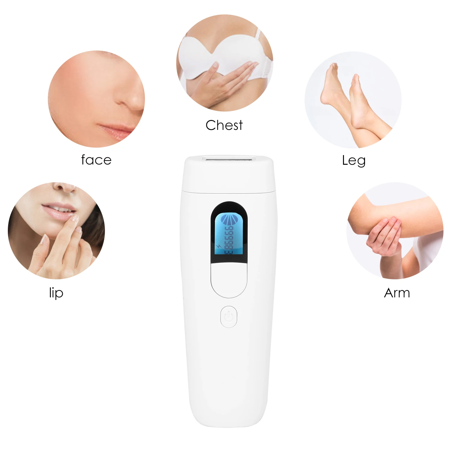 

Permanent Laser Epilator Painless 990000 Pulses IPL Laser Facial Body Hair Removal Beauty Equipment Skin Instrument Permanent