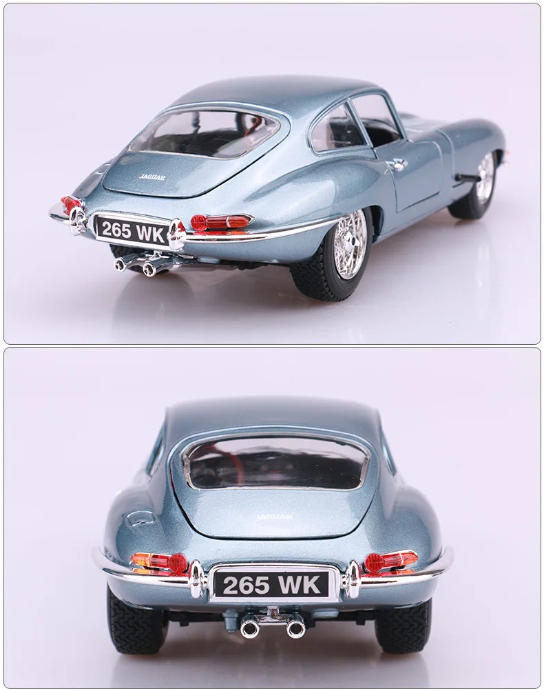 1:18 Высокая литая модель машины Модель Jaguar E-type Coupe классическая модель автомобиля для детей Подарки