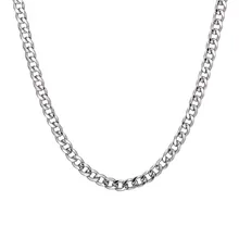  Punk Size 2-7mm Mens Curb Cuban Link Chain Stainless Steel Necklace Women Silver Color Male Jewelry Gifts For Hiphop Boy 