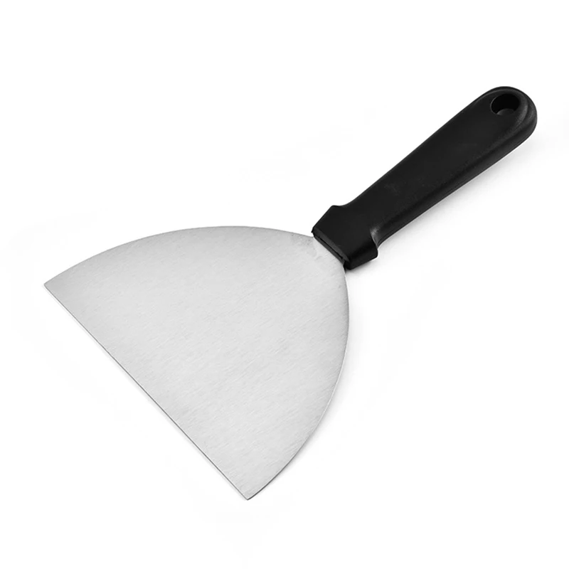  1pc Home Kitchen Spatula 24x15x3cm Fried Shovel Wood Handle BBQ DIY Grill Scraper Pancake Flipper T