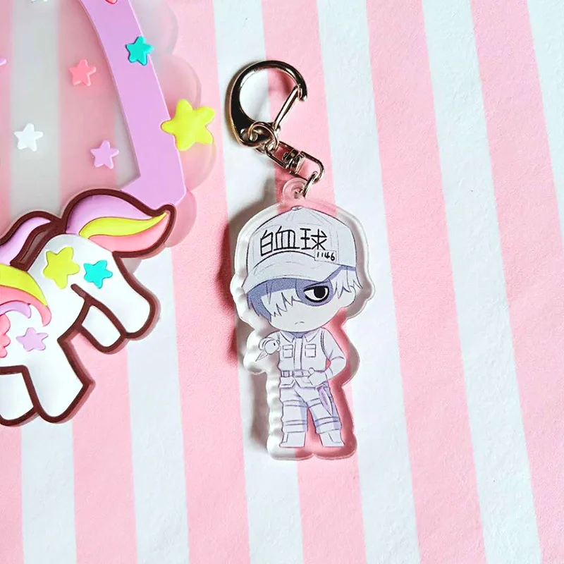 1 шт. Hataraku Saibou клетка на работе двухсторонний акриловый брелок косплей аниме