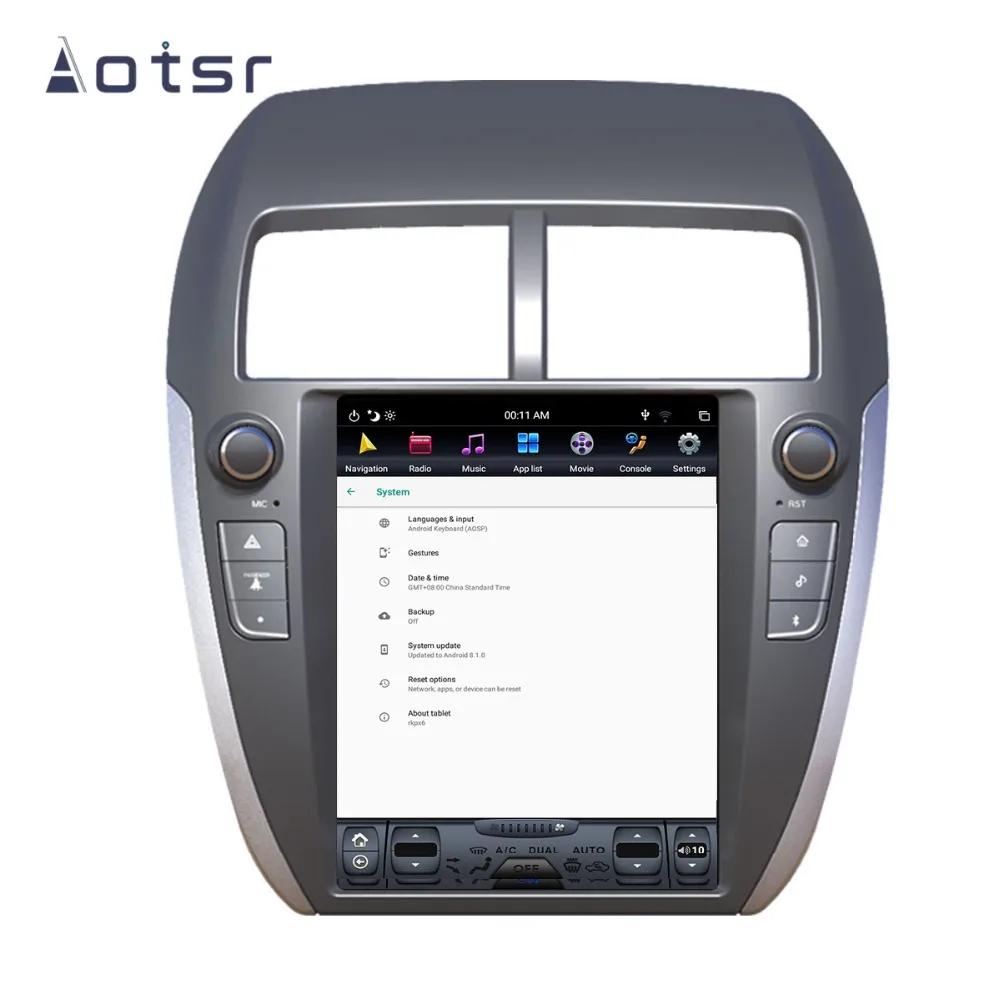 Flash Deal Android 8.1 Tesla Styel Car DVD Player GPS Navigation For Mitsubishi ASX RVR Outlander Sport 2010+ auto Stereo player Head unit 14