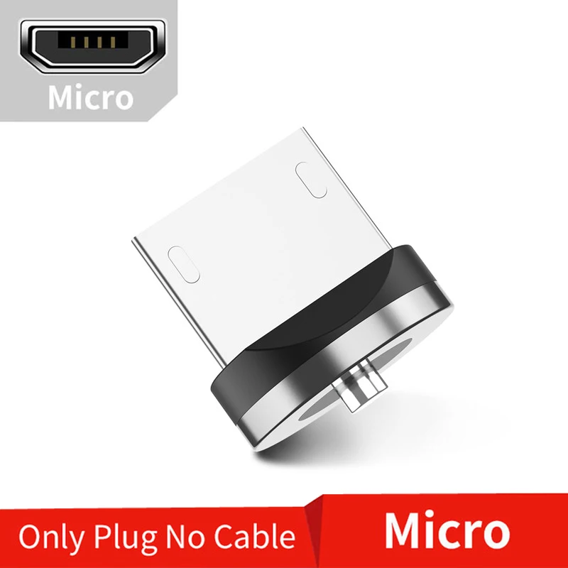 Only Micro usb Plug Для samsung galaxy A7 A6 J4 J5 J7 LG Q60 K40 K7 K8 K10 K20 plus мобильный телефон QC 3,0 быстрое автомобильное зарядное устройство магнитный Micro USB кабель - Тип штекера: Only Micro usb Plug