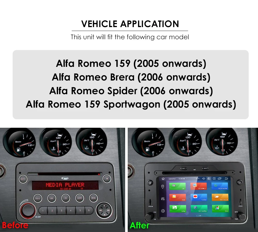 DSP чип Android 9 автомобильный DVD мультимедийный плеер для Alfa Romeo Spider Alfa Romeo 159 Brera 159 Sportwagon с радио gps wifi BT