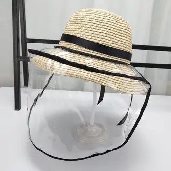 

Kids Baby Anti-spitting Protective Dustproof Cover Hat Children Peaked Casual Bow Cap Adjustable Size Hats Sun protection