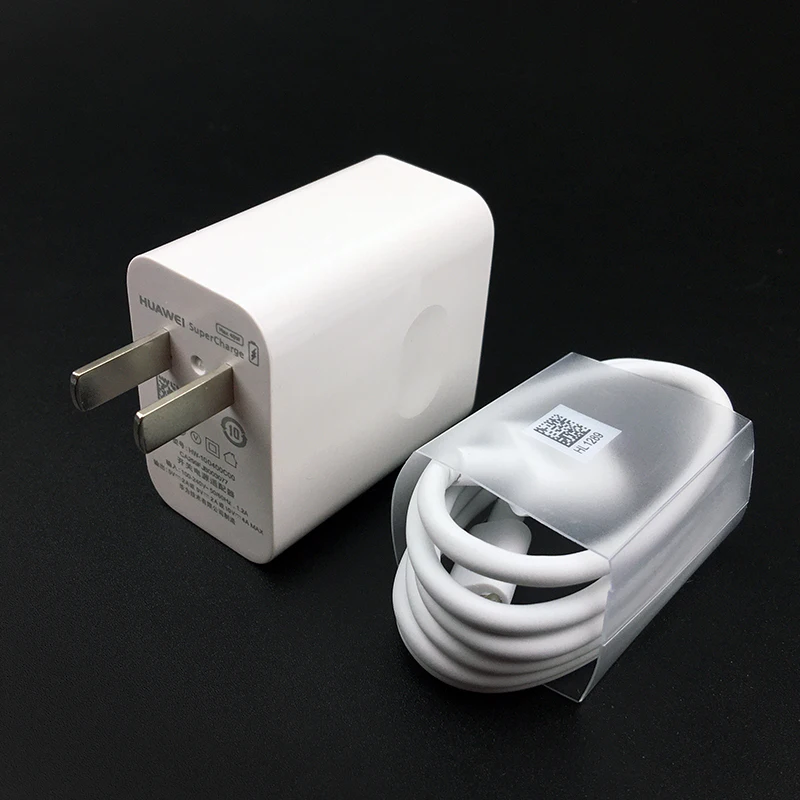 40w US charger set Зарядное устройство huawei 40 Вт,, 10V4A, супер зарядное устройство, EU зарядный адаптер, 5A, USB type c кабель для nova 5 5t 5 pro mate 30 pro p20 p30 pro - Тип штекера: 40w US charger set