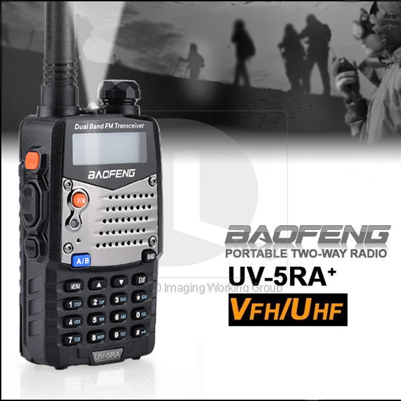 BAOFENG дальний UV 5RA иди и болтай Walkie Talkie Uhf Vhf Модернизированный UV5R CB радио полиции